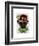 Pug with Steampunk Bowler Hat-Fab Funky-Framed Art Print