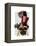 Pug with Steampunk Style Top Hat-Fab Funky-Framed Stretched Canvas