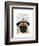 Pug with Tiara-Fab Funky-Framed Art Print