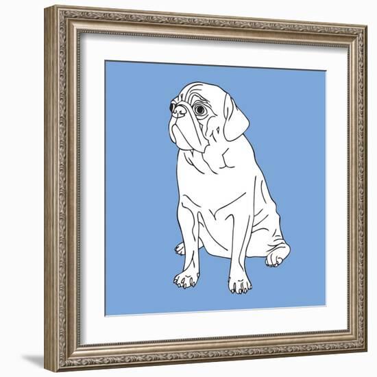 Pug-Anna Nyberg-Framed Art Print