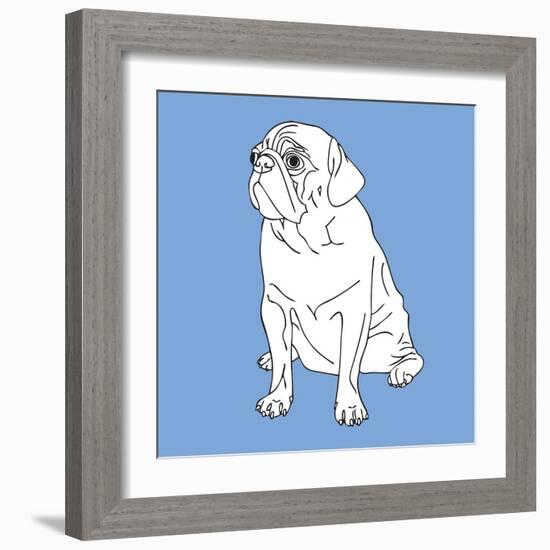 Pug-Anna Nyberg-Framed Art Print