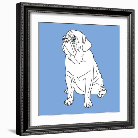 Pug-Anna Nyberg-Framed Art Print