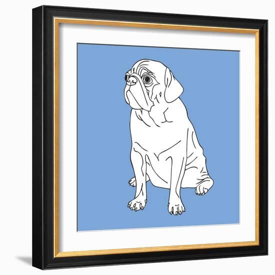 Pug-Anna Nyberg-Framed Art Print