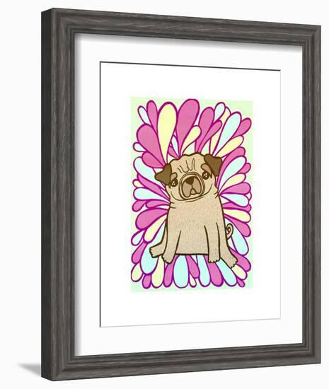 Pug-My Zoetrope-Framed Art Print