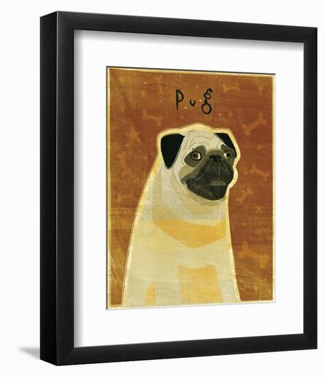 Pug-John W^ Golden-Framed Art Print