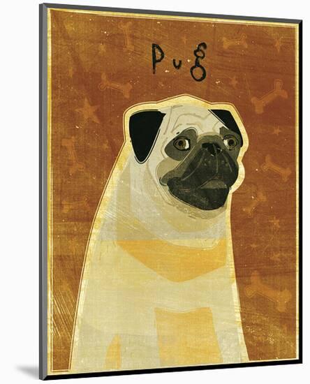 Pug-John W^ Golden-Mounted Art Print