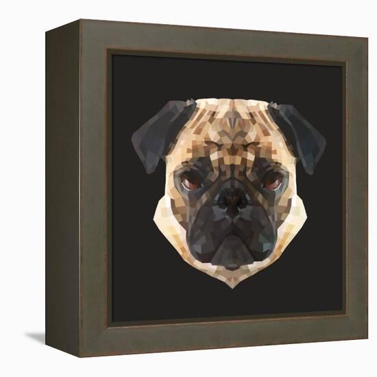 Pug-Lora Kroll-Framed Stretched Canvas