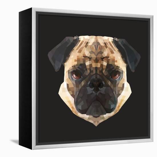 Pug-Lora Kroll-Framed Stretched Canvas