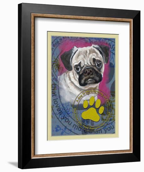 Pug-Cathy Cute-Framed Giclee Print