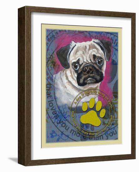 Pug-Cathy Cute-Framed Giclee Print