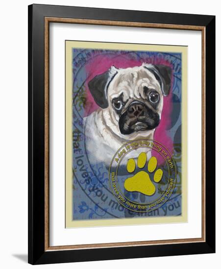 Pug-Cathy Cute-Framed Giclee Print