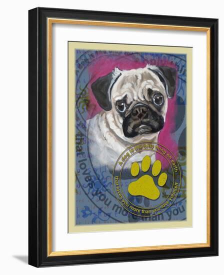 Pug-Cathy Cute-Framed Giclee Print