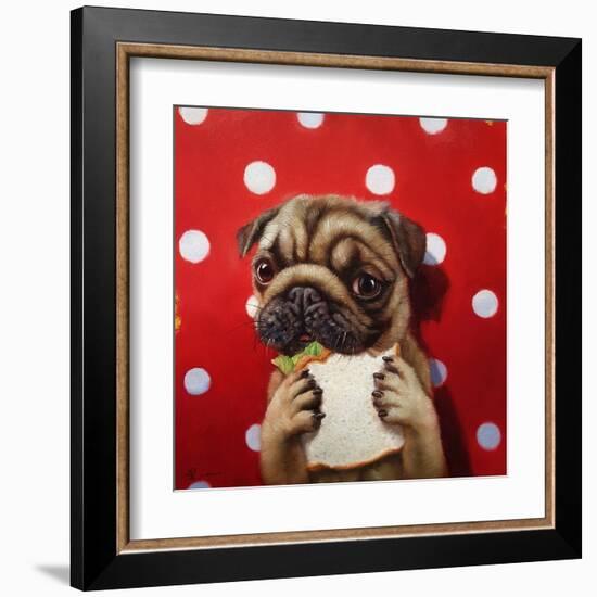 Pugalicious-Lucia Heffernan-Framed Art Print