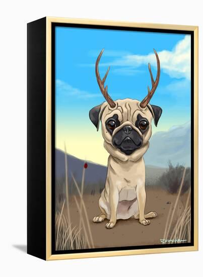 Pugalope-Brian Rubenacker-Framed Stretched Canvas