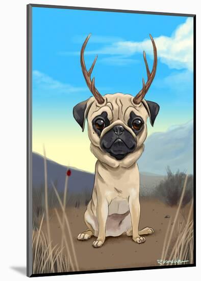 Pugalope-Brian Rubenacker-Mounted Art Print