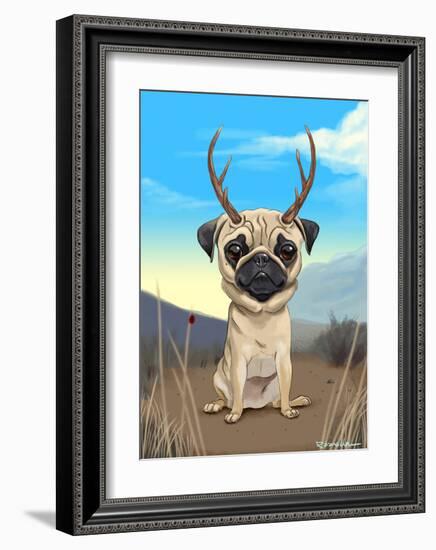 Pugalope-Brian Rubenacker-Framed Art Print