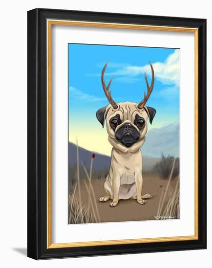 Pugalope-Brian Rubenacker-Framed Art Print