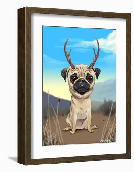 Pugalope-Brian Rubenacker-Framed Art Print