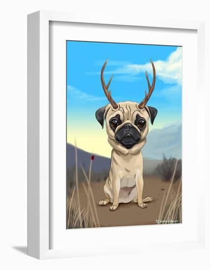 Pugalope-Brian Rubenacker-Framed Art Print