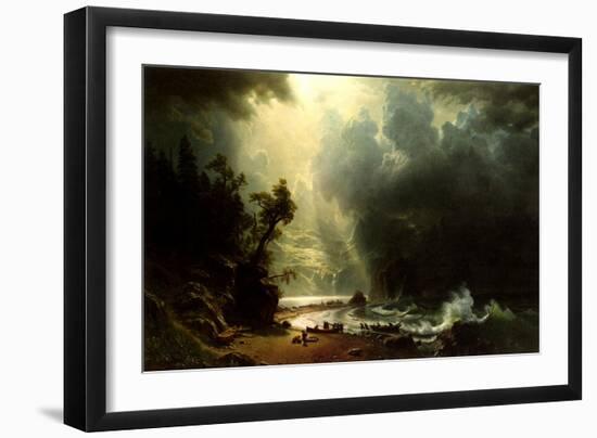 Puget Sound on the Pacific Coast, 1870 (Oil on Canvas)-Albert Bierstadt-Framed Giclee Print