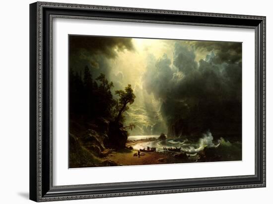 Puget Sound on the Pacific Coast, 1870 (Oil on Canvas)-Albert Bierstadt-Framed Giclee Print