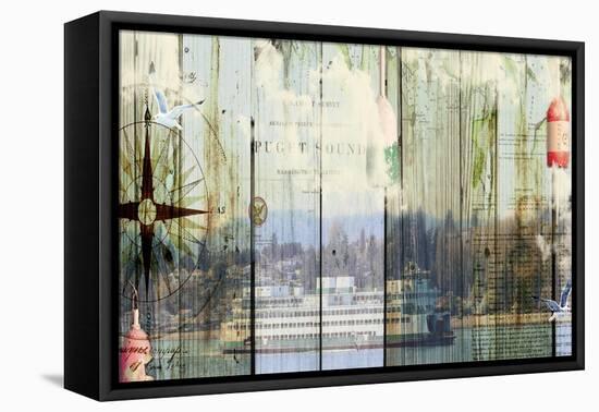 Puget Sound-Sandy Lloyd-Framed Stretched Canvas