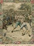 The First Battle Between John Gully and Bob Gregson, 1807-Pugnis-Giclee Print