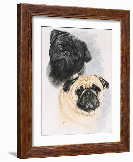 Pugs-Barbara Keith-Framed Giclee Print