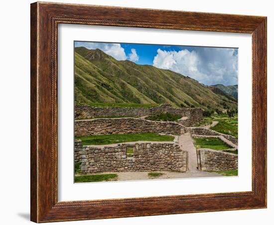 Puka Pukara Ruins, Cusco Region, Peru, South America-Karol Kozlowski-Framed Photographic Print