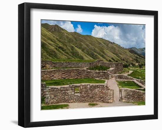 Puka Pukara Ruins, Cusco Region, Peru, South America-Karol Kozlowski-Framed Photographic Print