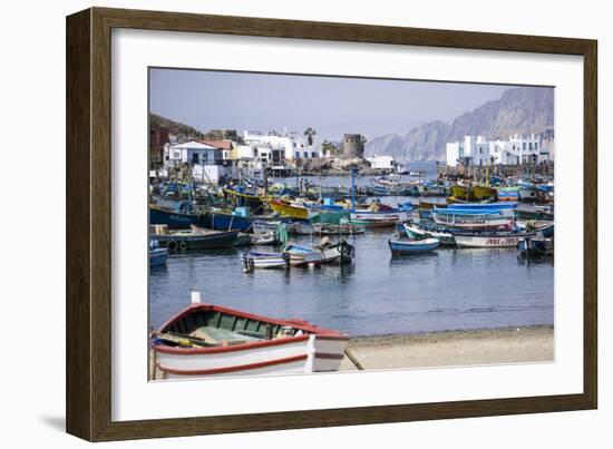 Pukusana (Pucusana) fishing village, Peru, South America-Peter Groenendijk-Framed Photographic Print