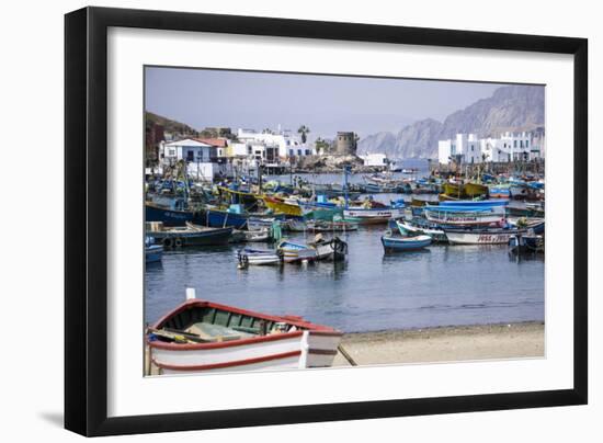 Pukusana (Pucusana) fishing village, Peru, South America-Peter Groenendijk-Framed Photographic Print