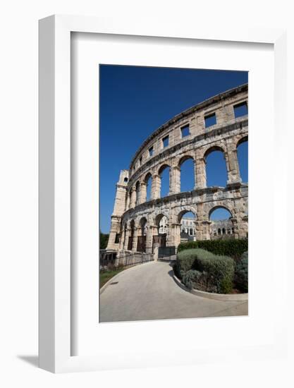 Pula Arena, Roman Amphitheater, constructed between 27 BC and 68 AD, Pula, Croatia, Europe-Richard Maschmeyer-Framed Photographic Print