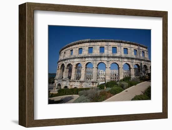 Pula Arena, Roman Amphitheater, constructed between 27 BC and 68 AD, Pula, Croatia, Europe-Richard Maschmeyer-Framed Photographic Print