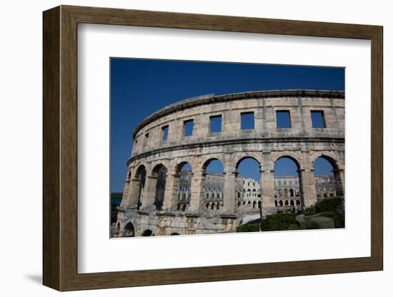 Pula Arena, Roman Amphitheater, constructed between 27 BC and 68 AD, Pula, Croatia, Europe-Richard Maschmeyer-Framed Photographic Print