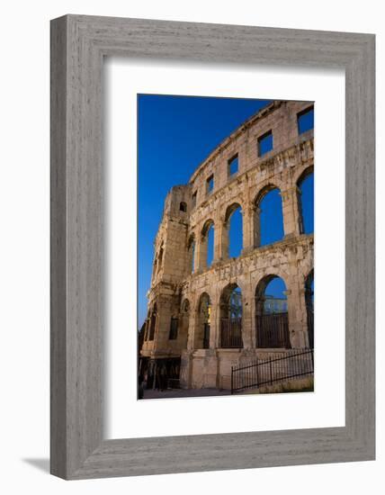 Pula Arena, Roman Amphitheater, constructed between 27 BC and 68 AD, Pula, Croatia, Europe-Richard Maschmeyer-Framed Photographic Print