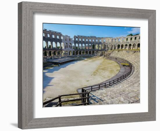 Pula, Istria County, Croatia. The Roman amphitheatre.-null-Framed Photographic Print