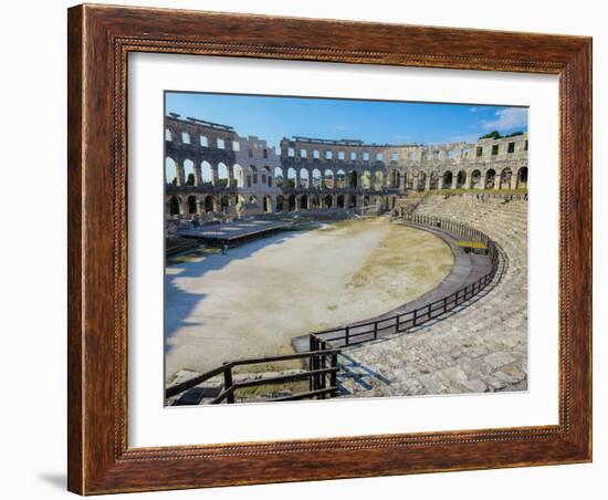 Pula, Istria County, Croatia. The Roman amphitheatre.-null-Framed Photographic Print