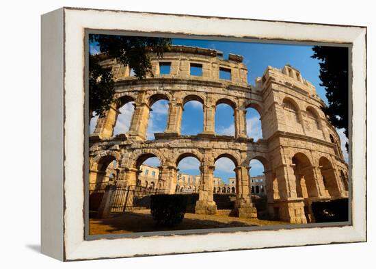 Pula, Istria County, Croatia. The Roman amphitheatre.-null-Framed Premier Image Canvas