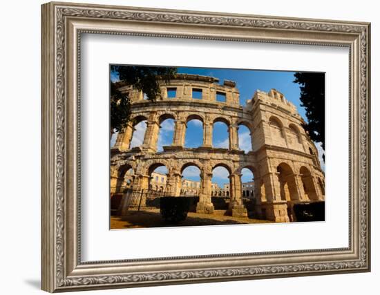 Pula, Istria County, Croatia. The Roman amphitheatre.-null-Framed Photographic Print