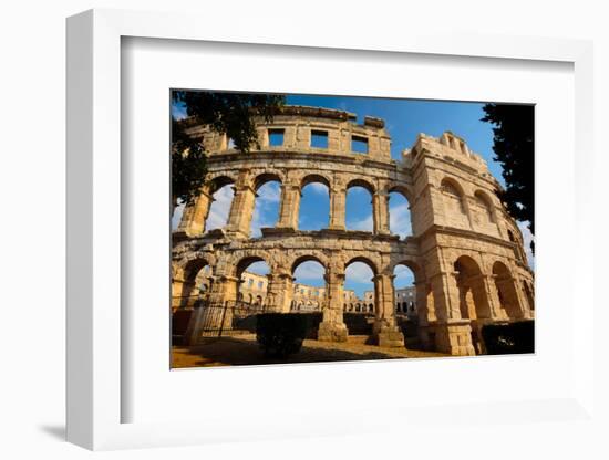 Pula, Istria County, Croatia. The Roman amphitheatre.-null-Framed Photographic Print