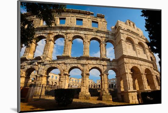 Pula, Istria County, Croatia. The Roman amphitheatre.-null-Mounted Photographic Print