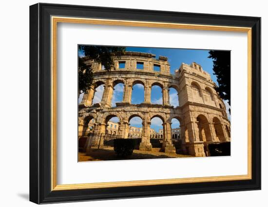 Pula, Istria County, Croatia. The Roman amphitheatre.-null-Framed Photographic Print