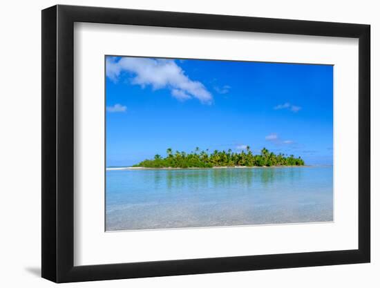 Pula Maraya Island from Scout Park Beach, Cocos (Keeling) Islands, Indian Ocean, Asia-Lynn Gail-Framed Photographic Print