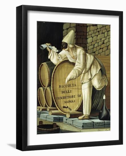 Pulcinella from Traditional Neapolitan Small Business-null-Framed Giclee Print