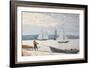 Pulling the Dory, 1880-Winslow Homer-Framed Giclee Print