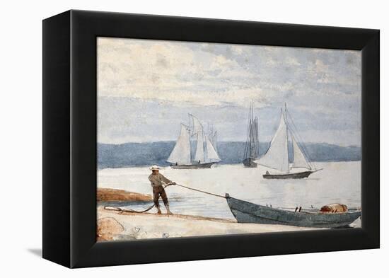 Pulling the Dory-Winslow Homer-Framed Premier Image Canvas