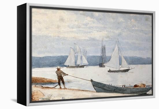 Pulling the Dory-Winslow Homer-Framed Premier Image Canvas