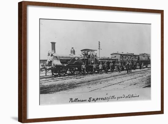 Pullman Express Locomotive-null-Framed Photographic Print