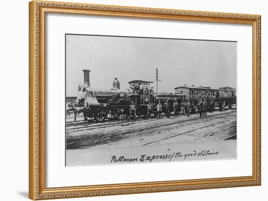 Pullman Express Locomotive-null-Framed Photographic Print